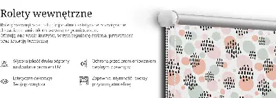 Zatemnilni rolo za okno Črne pikčaste lise