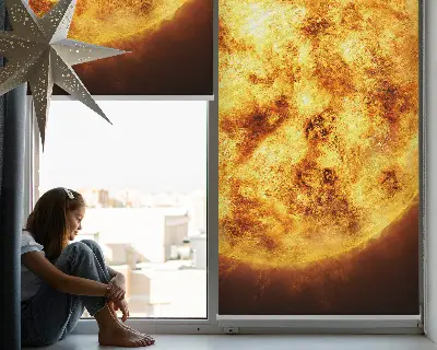 Notranji okenski zatemnilni rolo Rumena mreža