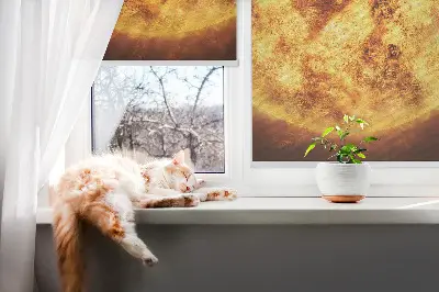 Notranji okenski zatemnilni rolo Rumena mreža
