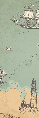 Notranji zatemnilni rolo Zemljevid oceana