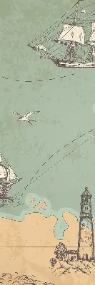 Notranji zatemnilni rolo Zemljevid oceana
