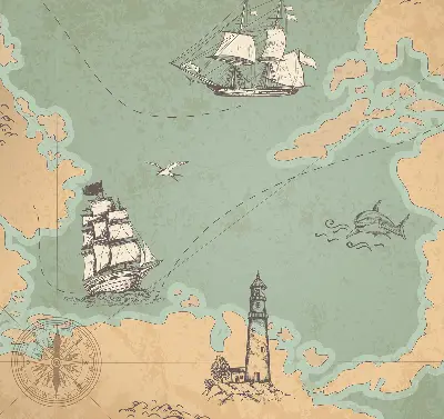 Notranji zatemnilni rolo Zemljevid oceana