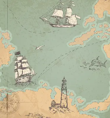 Notranji zatemnilni rolo Zemljevid oceana