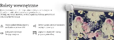 Tkaninski zatemnilni rolo Vrtnice