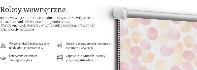 Tkaninski zatemnilni rolo Barvite pike
