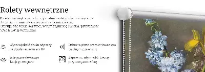 Zatemnilni rolo za okno Šopek rož