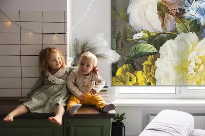 Zatemnilni rolo za okno Šopek rož