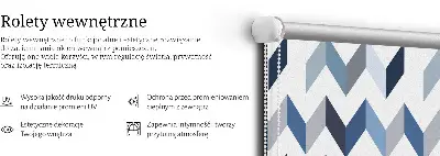 Notranji okenski zatemnilni rolo Modra ribja kost