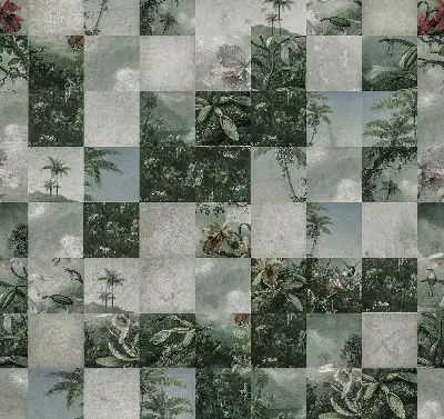 Tkaninski zatemnilni rolo Ploščate palme