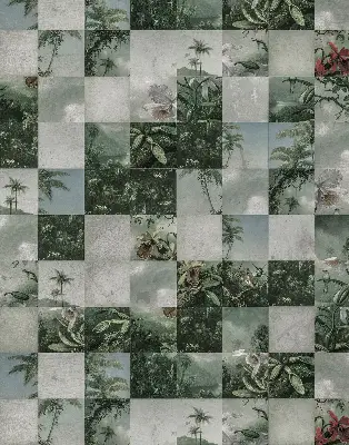 Tkaninski zatemnilni rolo Ploščate palme