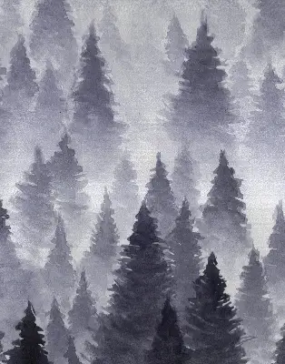Notranji okenski zatemnilni rolo Megleni gozd