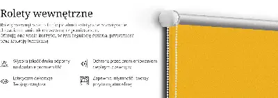 Notranji zatemnilni rolo Oranžna
