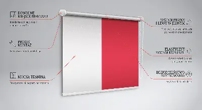 Notranji zatemnilni rolo Rdeča