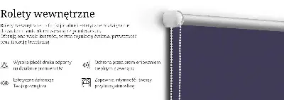 Zatemnilni rolo za balkonska vrata Temno vijolična