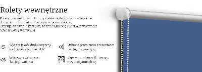 Notranji okenski zatemnilni rolo Mornarica