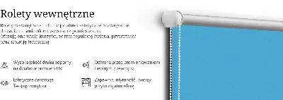 Tkaninski zatemnilni rolo Modra