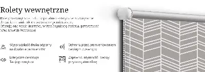 Notranji okenski zatemnilni rolo Bele jelke