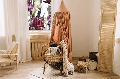 Zatemnilni rolo za balkonska vrata Majhne rože