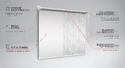 Notranji okenski zatemnilni rolo Kolo znotraj kolesa