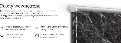 Notranji zatemnilni rolo za okno Marmor
