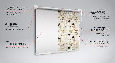 Notranji zatemnilni rolo Svetli granit