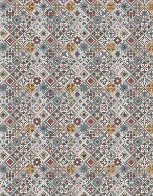 Zatemnilni rolo za balkonska vrata Dekorativni rombi