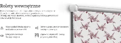 Notranji zatemnilni rolo za okno Origami labodi
