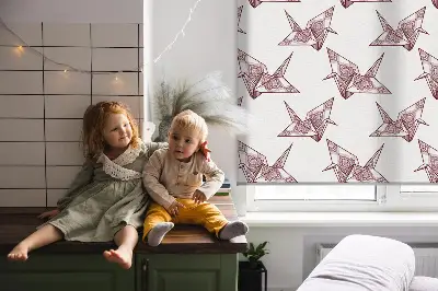 Notranji zatemnilni rolo za okno Origami labodi