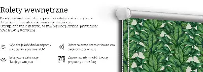 Zatemnilni rolo za okno Zeleni listi