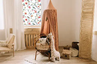 Zatemnilni rolo za balkonska vrata Ptica na veji
