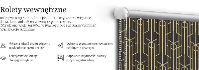 Notranji zatemnilni rolo za okno Rumen vzorec