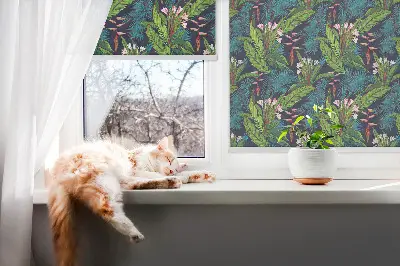 Zatemnilni rolo za okno Eksotične rastline