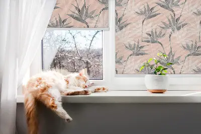 Notranji zatemnilni rolo Sivi cvetovi