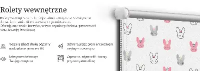 Notranji zatemnilni rolo za okno Barviti zajci v kronah