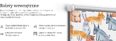 Notranji zatemnilni rolo za okno Živali