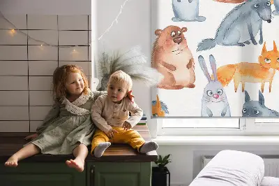 Notranji zatemnilni rolo za okno Živali