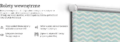 Zatemnilni rolo za balkonska vrata Modri ​​cikcaki
