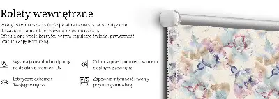 Notranji zatemnilni rolo za okno Barvito poslikano cvetje