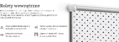 Zatemnilni rolo za okno Trikotniki