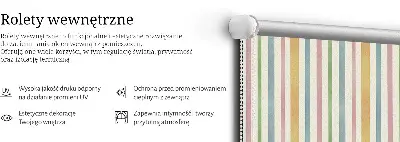 Notranji zatemnilni rolo Barvite navpične črte