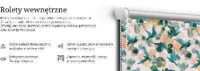 Notranji zatemnilni rolo za okno Ptice in pisane lise