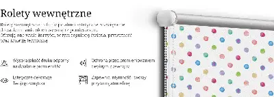 Notranji zatemnilni rolo Barvite pike