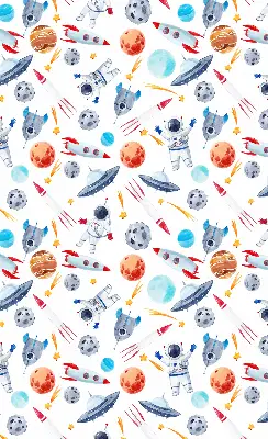 Notranji zatemnilni rolo za okno Rakete, kozmonavti, planeti in NLP-ji