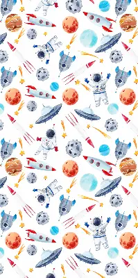 Notranji zatemnilni rolo za okno Rakete, kozmonavti, planeti in NLP-ji