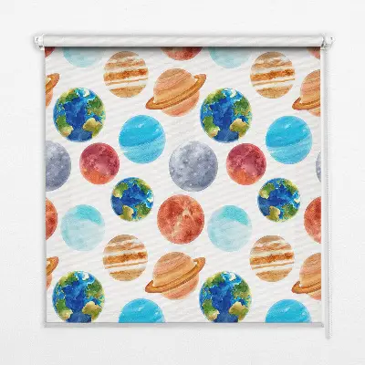 Zatemnilni rolo za okno Planeti