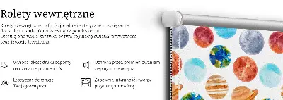 Zatemnilni rolo za okno Planeti