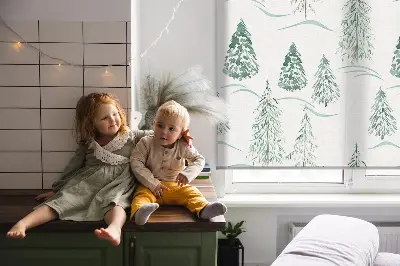 Notranji okenski zatemnilni rolo Drevesa