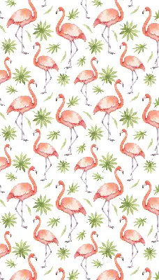 Tkaninski zatemnilni rolo Flamingo in listi