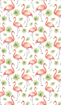 Tkaninski zatemnilni rolo Flamingo in listi