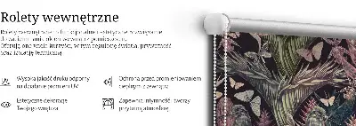 Notranji zatemnilni rolo Eksotične rastline in ptice